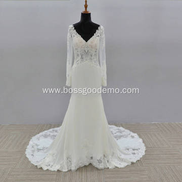 Luxury Bling Christian Wedding Gown bridal dress